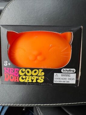 NeeDoh Cool Cats Orange Cat Squishy Toy by